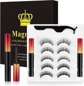 Magnetische Valse Wimpers Set - Inclusief Premium Eyeliner & Applicator - Herbruikbaar, Natuurlijke Look - Perfect Cadeau Vrouwen
