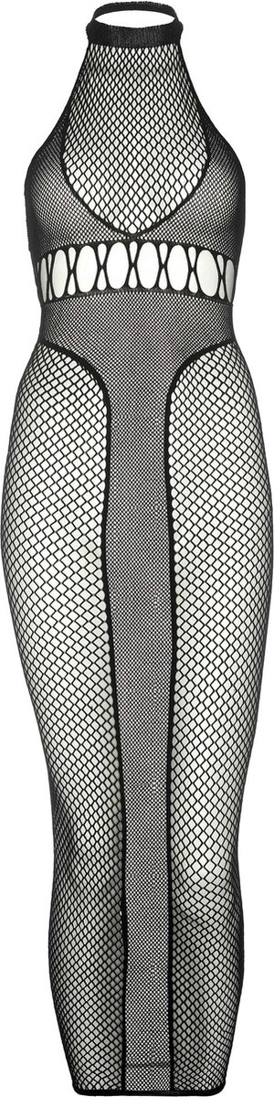 Goedkoopste Halter duel net backless dress