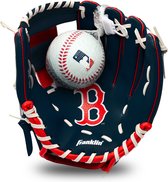 Set de gants et Ball Franklin MLB pour jeunes de 9,5 pouces Team Red Sox