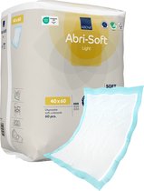 Abena Abri-Soft Light Wegwerp Onderleggers Incontinentie - 60 Onderleggers - Voor bescherming van Matras, Bank of Stoel - Tot 700ml absorptie - Waterdicht - Duurzaam - 40 x 60 cm