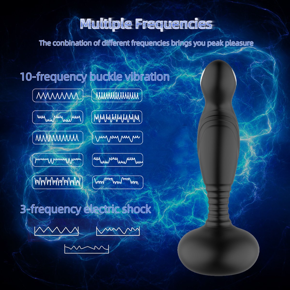 Goedkoopste Fletcher - Electro shock vibrator - Prostaat massager - Vibrator - Seks speeltjes - Electro sex - erotiek - Dildo - Afstandsbediening - Sex toys