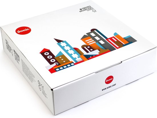 IKONIC - Floris Hovers Archiblocks - Houten Blokkenset - 'Stad' van IKONIC — afbeelding 2