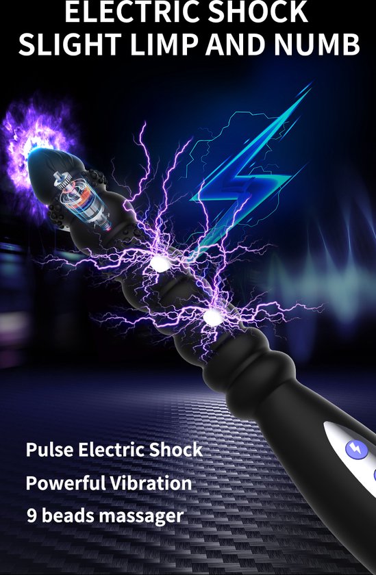 MR.B - Electro shock vibrator - Vibrator - Dildo - Seks speeltjes - Krachtige vibrator - Anaal en Vagina - Sex toys - Erotiek - Vibrator voor koppels