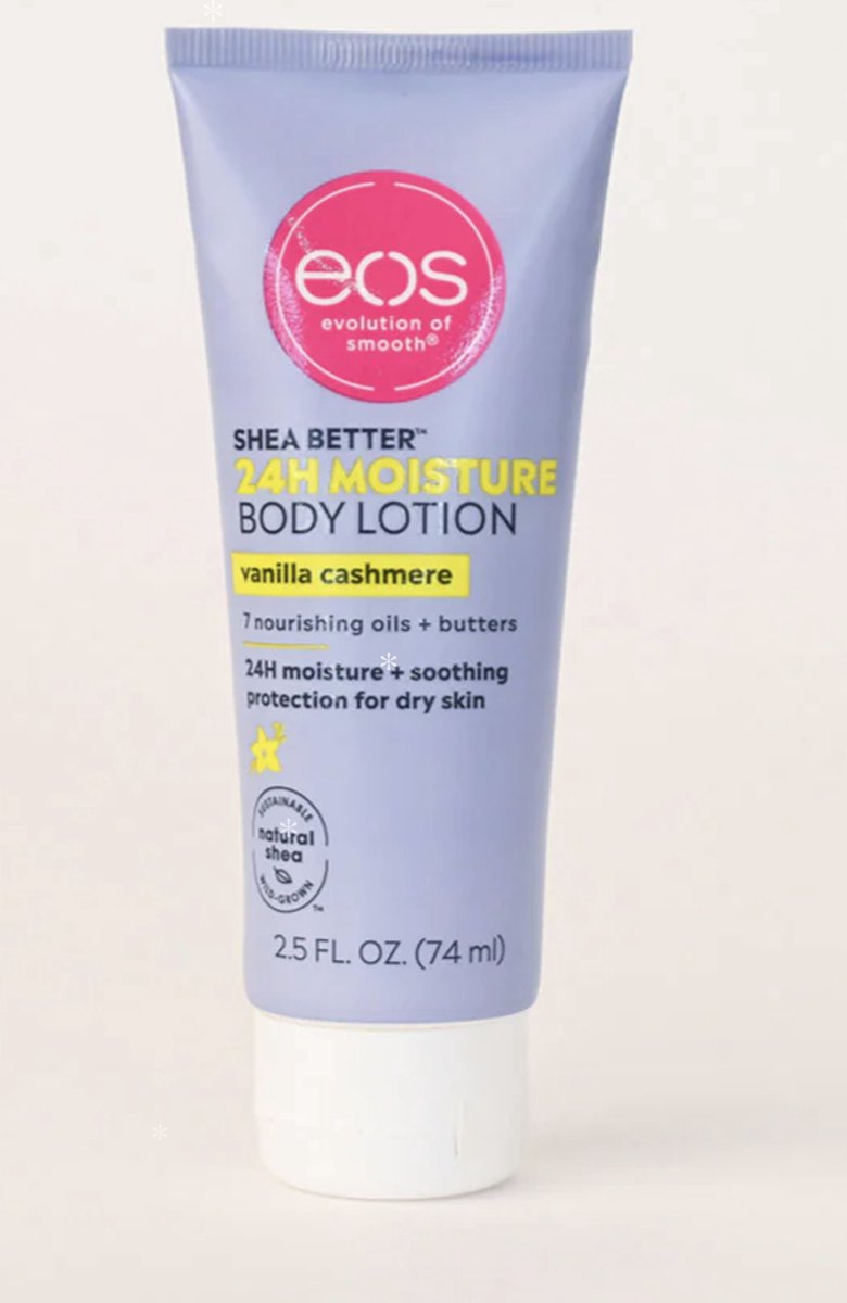eos Shea Better Moisture Body Lotion - Travel Size - Reisformaat - Vanilla Cashmere - Limited Edition - 74ml