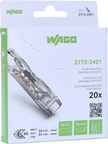 WAGO® Doorvoerklem 1-voudig 0,2 tot 4mm² - 2273-2401 - 20 stuks in blister