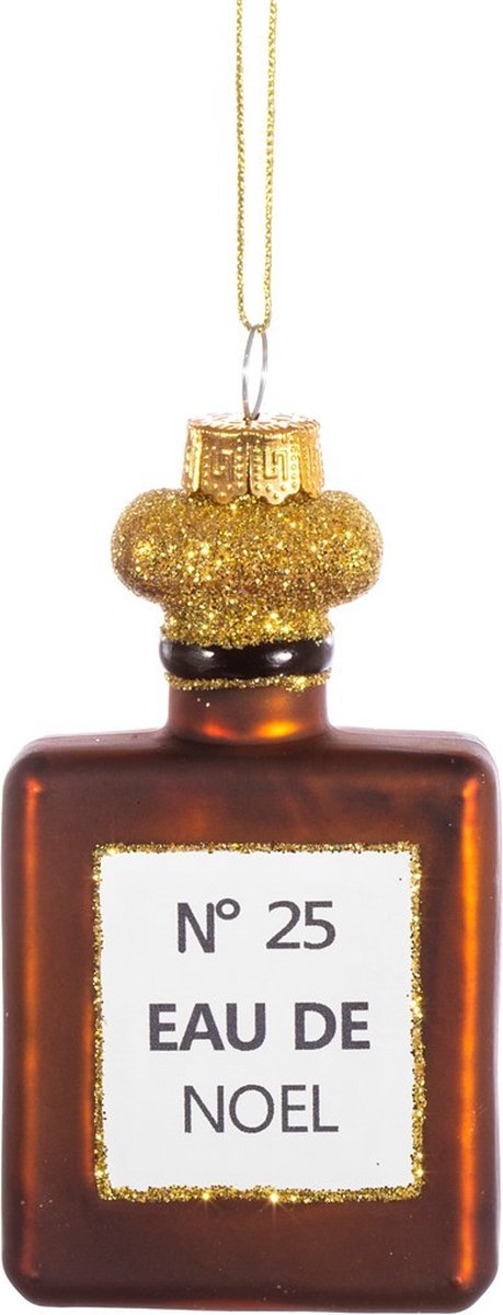 Sass & Belle Eau de noël parfumfles kerstbal - Sass & Belle oranje-bruin