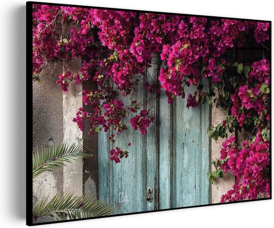 Akoestisch Schilderij Roze deuren Rechthoek Horizontaal Basic XL (120 x 86 CM) - Akoestisch paneel - Akoestische Panelen - Akoestische wanddecoratie - Akoestisch wandpaneel