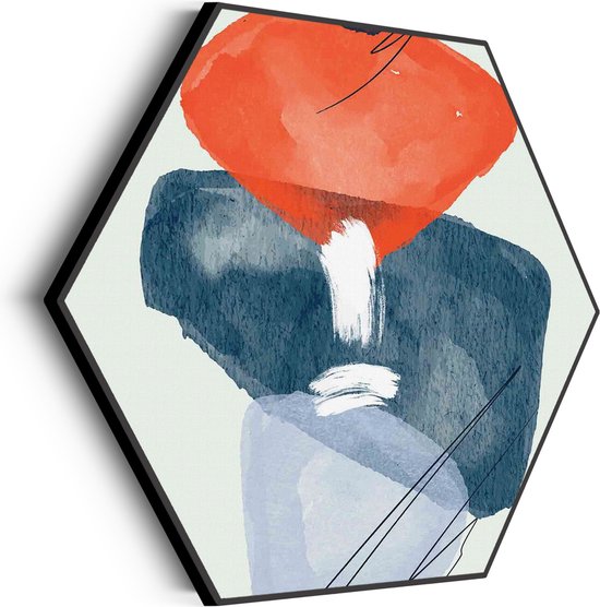 Akoestisch Schilderij Scandinavisch Design Hexagon Basic L (100 X 86 CM) - Akoestisch paneel - Akoestische Panelen - Akoestische wanddecoratie - Akoestisch wandpaneelKatoen L (100 X 86 CM)