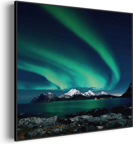 Akoestisch Schilderij Aurora Vierkant Pro S (50 X 50 CM) - Akoestisch paneel - Akoestische Panelen - Akoestische wanddecoratie - Akoestisch wandpaneel