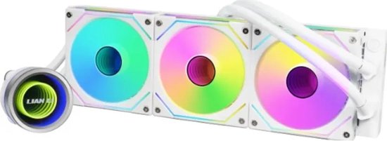 Lian Li Galahad II Trinity White - Vloeistof-koelsysteem processor - afmeting radiator: 360 mm - voor Intel LGA: 1700, 1200, 115x - AMD AM5, AM4 - 3x 120 mm ARGB fans - Wit