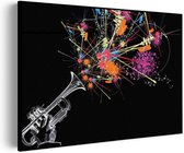 Tableau Acoustique Trumpeter Rectangle Horizontal Basic XXL (150 x 107 CM) - Panneau acoustique - Panneaux acoustiques - Décoration murale acoustique - Panneau mural acoustique