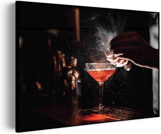 Akoestisch Schilderij Cocktail Bar 01 Rechthoek Horizontaal Basic L (100 x 72 CM) - Akoestisch paneel - Akoestische Panelen - Akoestische wanddecoratie - Akoestisch wandpaneel