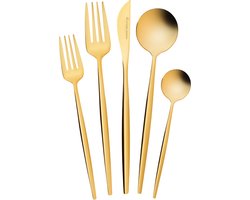 Karaca Orion Gold - 30-delige Bestekset – 6 Personen – RVS – Goud – Luxe Bestek