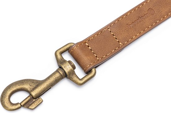 Beeztees Balacron Ax – Hondenriem – Kunstleer – Bruin – 100 cm x 25 mm