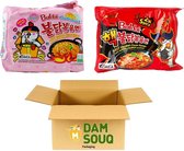 Damsouq® Instant Noedels/Noodles Mixpakket Samyang Buldak Carbonara en 2x Spicy (10x140Gr)