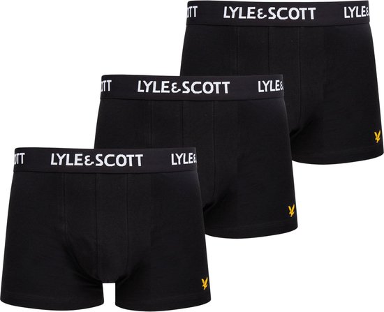 Lyle & Scott - Barclay - Boxer - Pack de 3 - Zwart - Taille: XXL