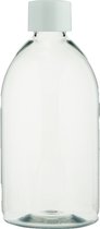 Lege Plastic Fles 500 ml PET - Transparant - met witte dop - set van 10 stuks - navulbaar - leeg