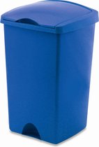 Afvalbak 'Emma' - Afvalemmer Flip Bin - 50 liter - Blauw