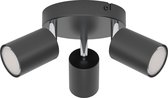 EGLO Reciso-E Spot - Plafondspot - GU10 - Ø 14 cm - Zwart