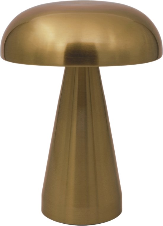 Luxus Tafellamp Touch - Sofia - Goud - 21cm - Oplaadbaar en Dimbaar - Voor binnen en buiten