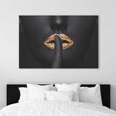 PosterGuru - Canvas Schilderij - LV Golden Secret - 90 x 60 cm - Slaapkamer