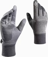 Chibaa - Winter Wind en Waterdicht Handschoenen - Antislip - Touchscreen - Fietsen - Outdoor - Sporten - One Size - Grijs