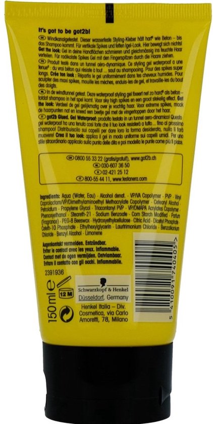 Schwarzkopf GLUED gel coiffant Hommes 150 ml