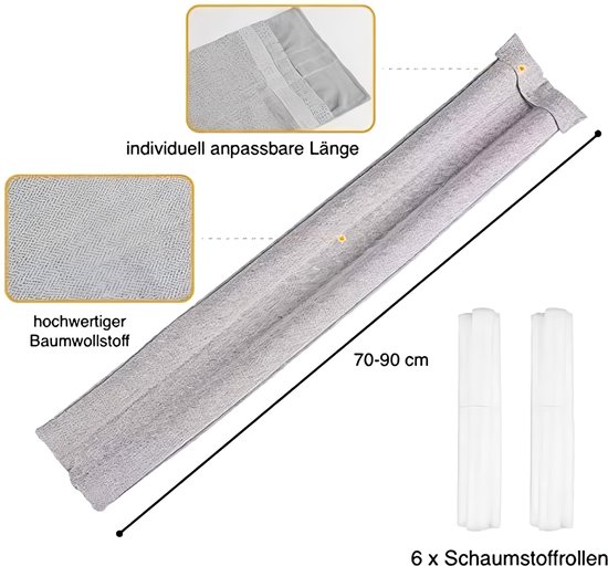 Soorten Tochtstrips FAMIDIQGO Tochtstrip Zelfklevend - 94 Cm - Voor Onder De Deur - Tegen Tocht, Geluid En Kou Zelfklevende Tochtstrips