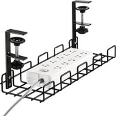 Livano Cable Organizer - Support de câble - Boîte de câbles - Gestion des câbles - Opbergbox - Goulotte de câbles - Bureau - Pont de câbles - Zwart