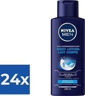 NIVEA MEN Bodylotion - Vitaliserend - 400 ml - Voordeelverpakking 24 stuks
