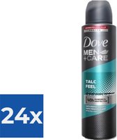 Dove Deospray Men Care Talc Feel 150 ml - Voordeelverpakking 24 stuks