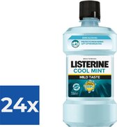 12 x Listerine Mondwater- Alcoholvrij - Cool Mint 250 ml - 3574660649864 - Voordeelverpakking 24 stuks