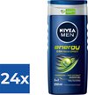 NIVEA Men Energy Douchegel - 250ml - Voordeelverpakking 24 stuks