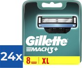 Gillette Mach 3 - 8 stuks - Scheermesjes - Voordeelverpakking 24 stuks