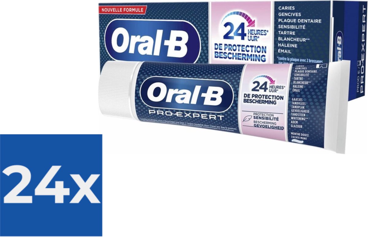 Oral-B Tandpasta Pro-Expert Bescherming Gevoelige Tanden 75 ml - Voordeelverpakking 24 stuks