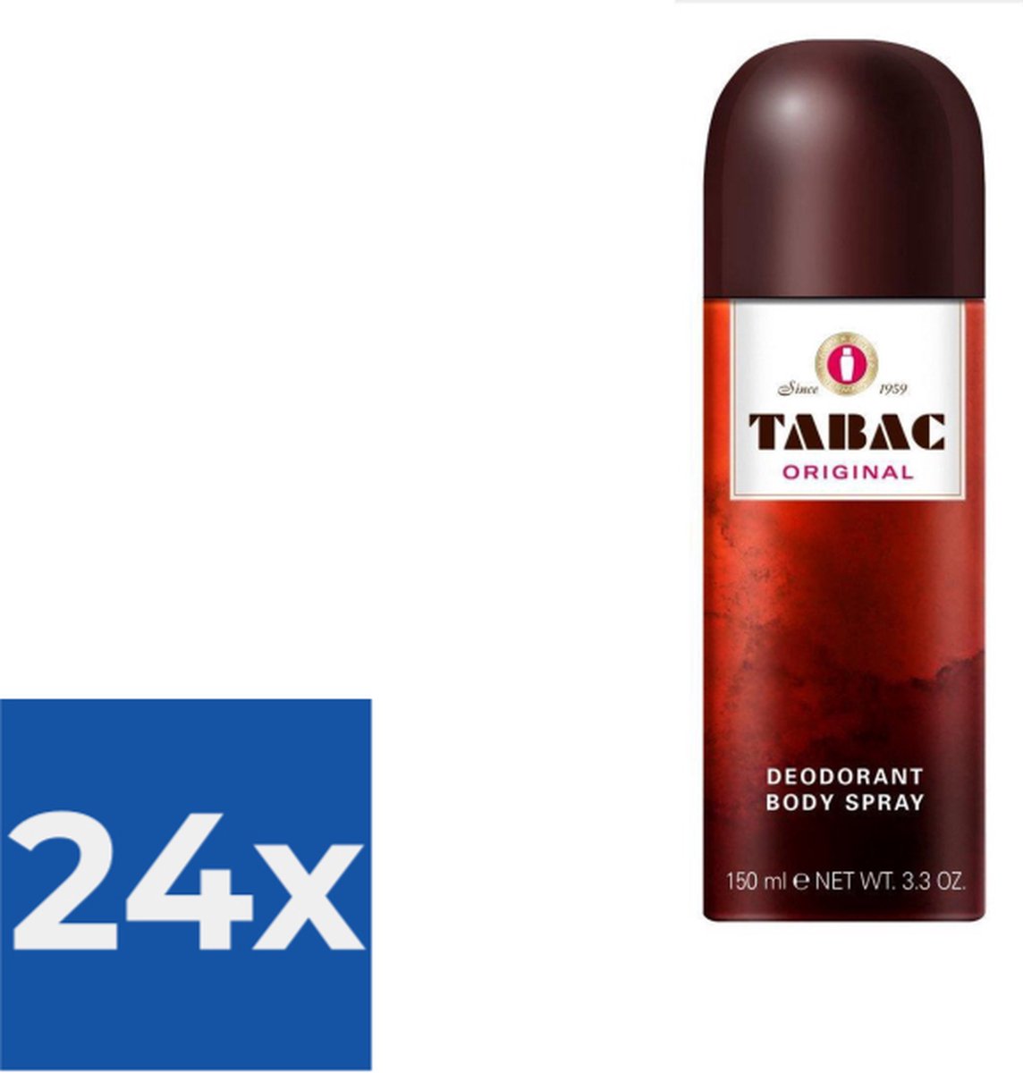 Tabac Original Bodyspray - 150 ml - Deodorant - Voordeelverpakking 24 stuks