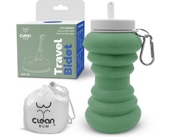 CLEAN BUM Opvouwbare Reisbidet - Draagbare Bidet – Peri Bottle - 600 ml - Groen - Vaginale Douche