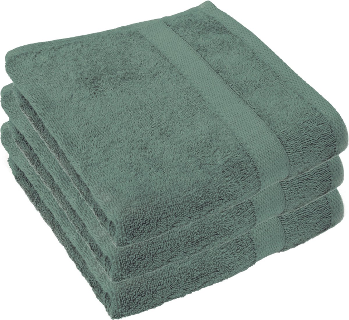 Handdoek - 70x140 cm - Groen - 450gr/m² - Extra zacht