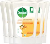 Dettol Handzeep No Touch Navulling 5x 250ml - Extra Care Honing & Galamboter - Voordeelverpakking