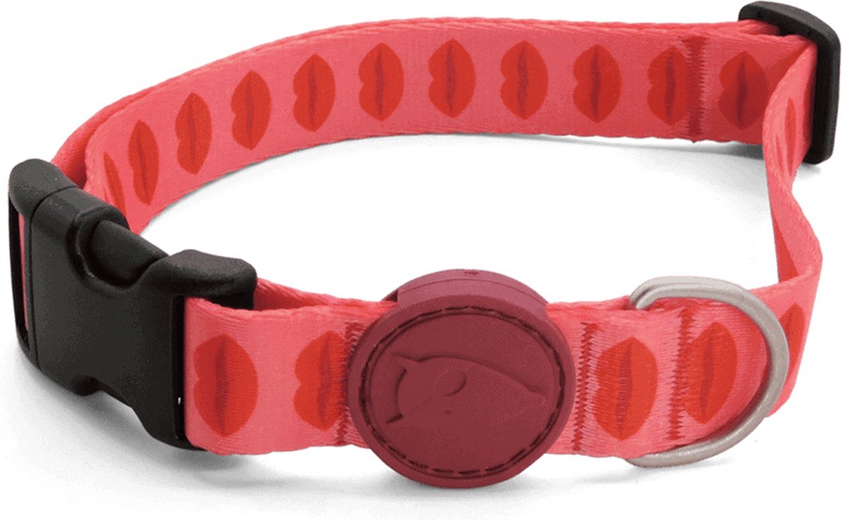 Morso halsband Hond Lipstick Roze 37-58X2,5 cm