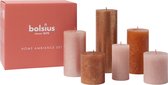 Bolsius - Set de Bougies rustiques - Cosy Coppers