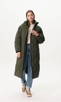 Sissy-Boy - Donkergroene doorgestikte puffer jas