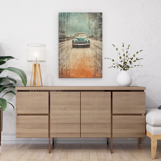 Artaza Peinture sur Toile Voiture Vintage - 40x60 - Photo sur Toile - Impression sur Toile