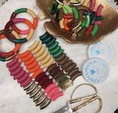 Dikke Tubes kralen | Tubes armband | Doe het zelf | DIY | complete set | inclusief twee rollen elastiek | 48 stuks voor 8 tubes armbanden | kleuren | sieraden zelf maken |