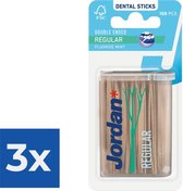 Jordan Tandenstokers - Regular - 100 stuks - Voordeelverpakking 3 stuks