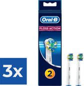 Oral-B Floss Action - Opzetborstels - 2 stuks - Voordeelverpakking 3 stuks