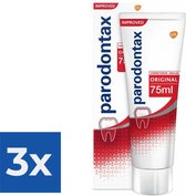 Parodontax Original - Tandpasta- tegen bloedend tandvlees - 75 ml - Voordeelverpakking 3 stuks