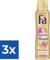 Fa Oriental Moments Deodorant Spray 150ml - Voordeelverpakking 3 stuks