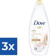 Gel Douche Dove - Silk Nourrissante 225 ml - Pack économique 3 pièces