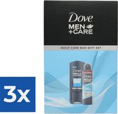 Dove Geschenkset - Men Care Clean Comfort - Duo - Douchegel & Deospray - Voordeelverpakking 3 stuks